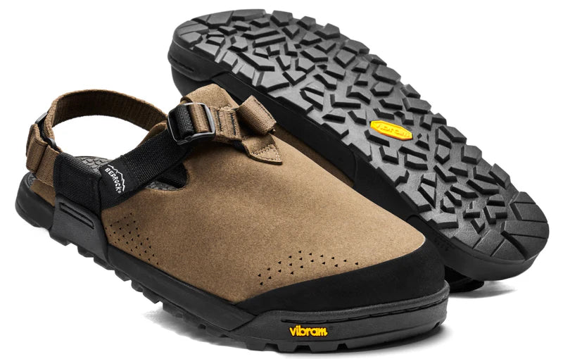 Bedrock Sandals Mountain Clog Synthetic Suede Leather - Pinecone