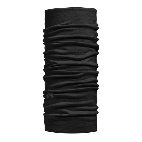 Buff Merino Lightweight Bike Capsule Multifunction Neckwear 1 Colour Black