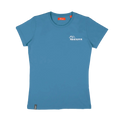 Dmm Climb Now Work Later Womens T Shirt Colour Blue