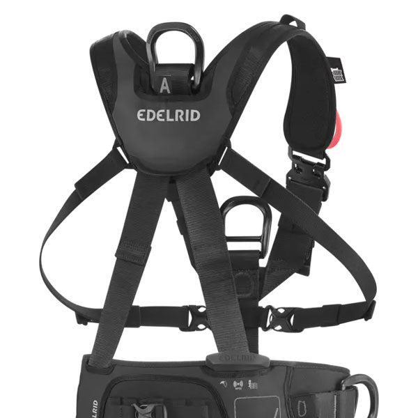 Edelrid Vertic Triple Lock II Industrial Body Harness - Black