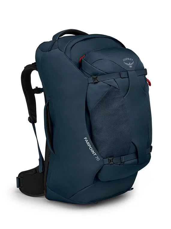 Osprey 70L Farpoint Mens Travel Pack Colour Muted Space Blue