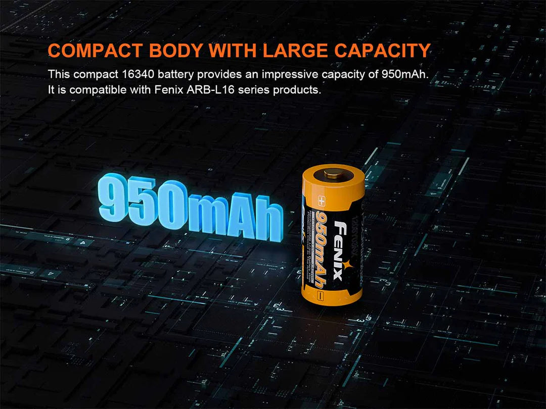Fenix ARB-L 16-950P USB Rechargeable Li-ion Power Battery (950mAh)