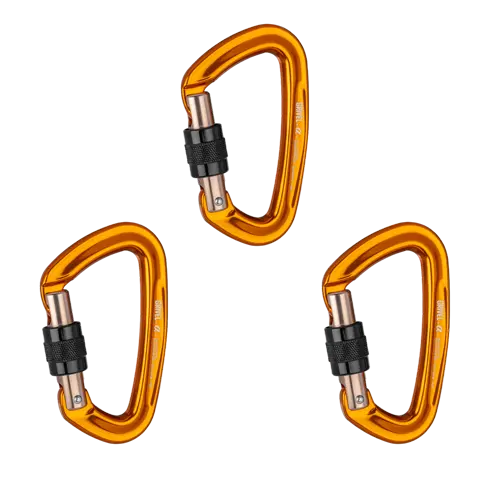 Grivel K1N Alpha Screw Gate Climbing Carabiner 3 Pack