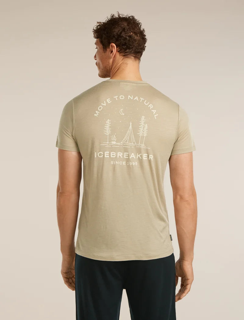 Icebreaker Merino 150 Tech Lite Short Sleeve Mens Peaceful Pass T-Shirt