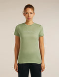 Icebreaker Merino 150 Tech Lite Womens Sparkling Stars Short Sleeve Shirt