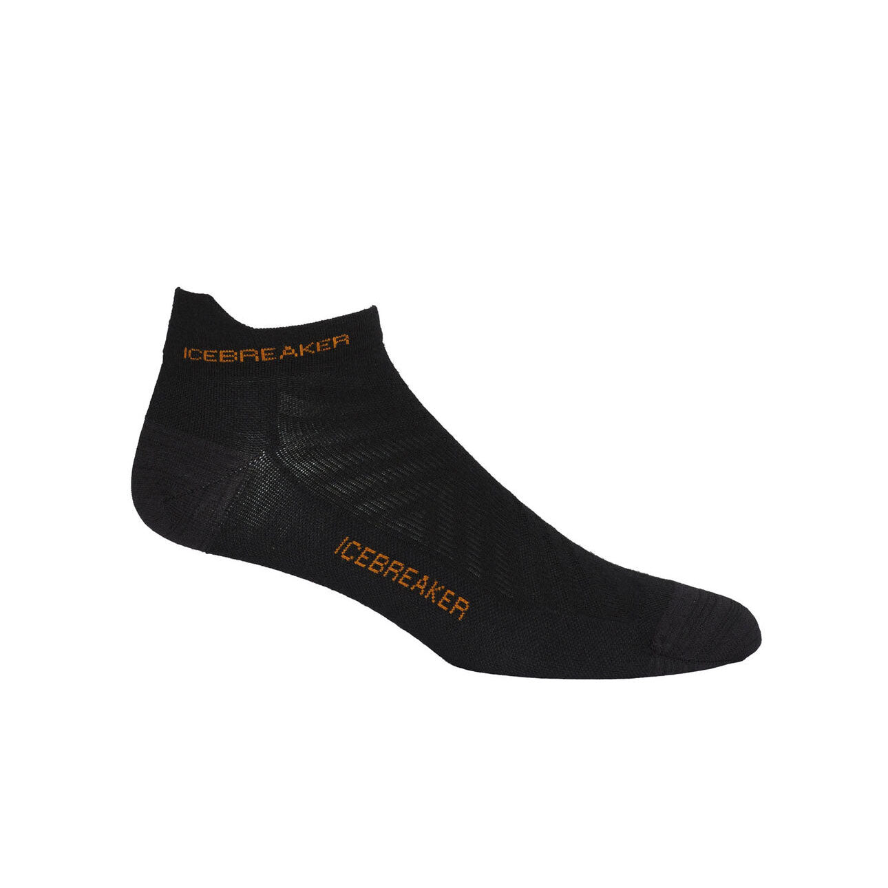 Icebreaker Run+ Ultralight Micro Mens Socks - Black