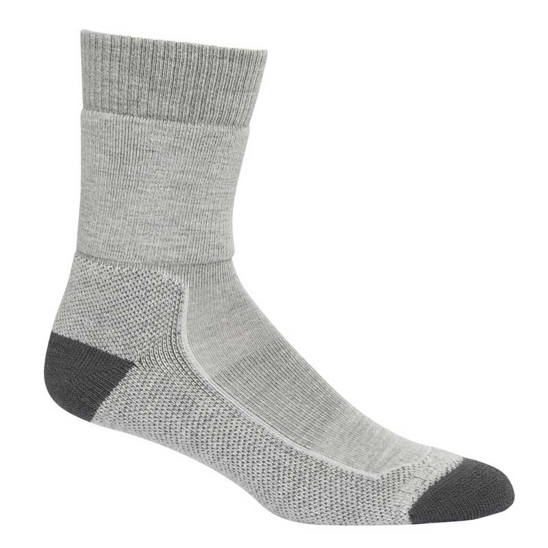 Icebreaker Hike Medium Crew Womens Socks 2 Colour Blizzard Heather