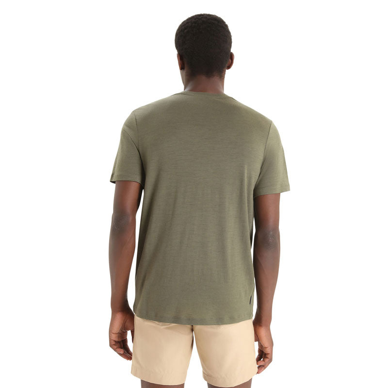 Icebreaker Tech Lite II Short Sleeve Mens T-Shirt - Earth