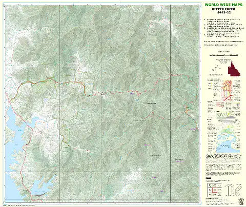 World Wide Maps Kipper Creek Bush Walks Map