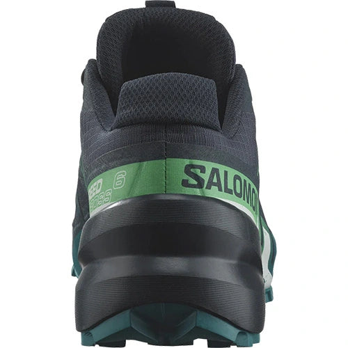 Salomon Speedcross 6 Mens Trail Running Shoes - Carbon/Tahitian Tide/White