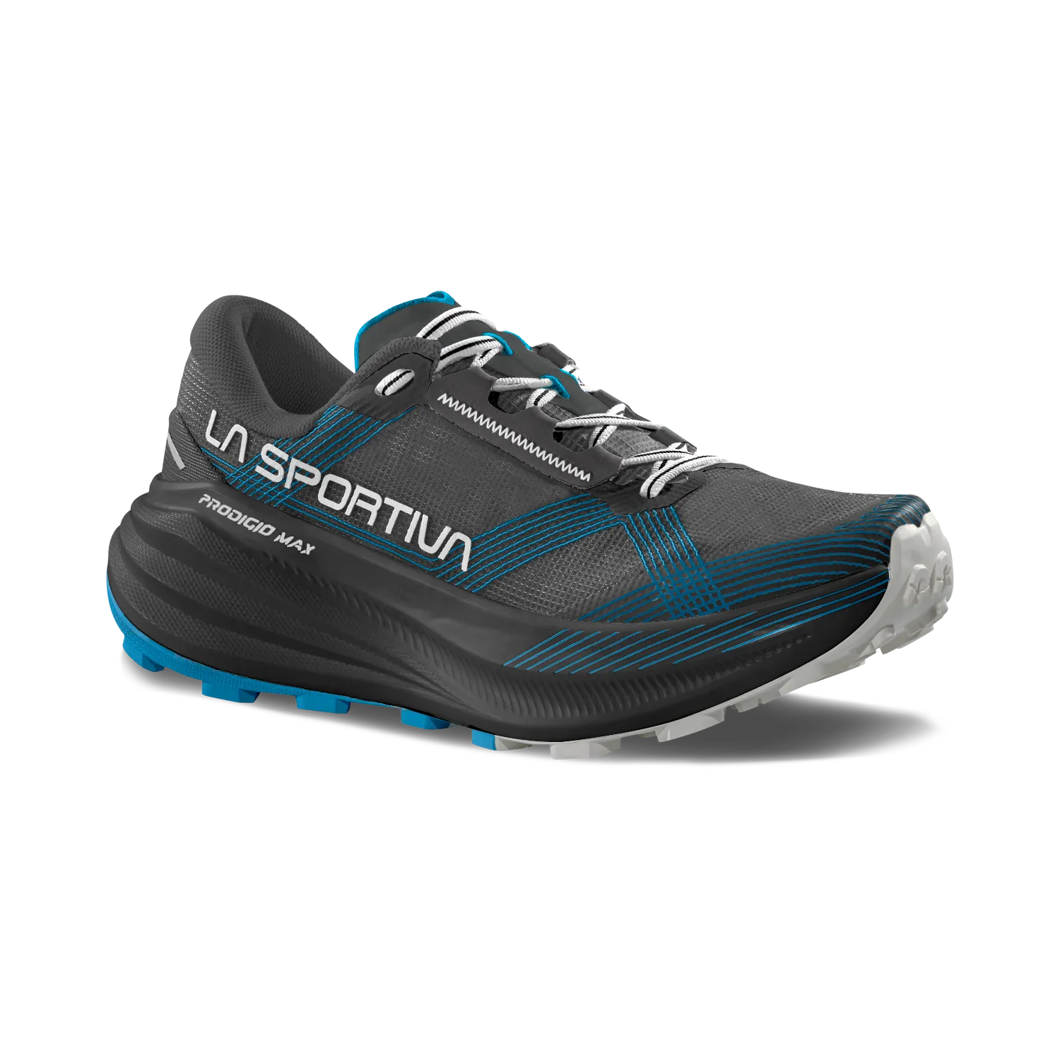 La Sportiva Prodigio Max Mens Trail Running Shoe - Grey/Chalk