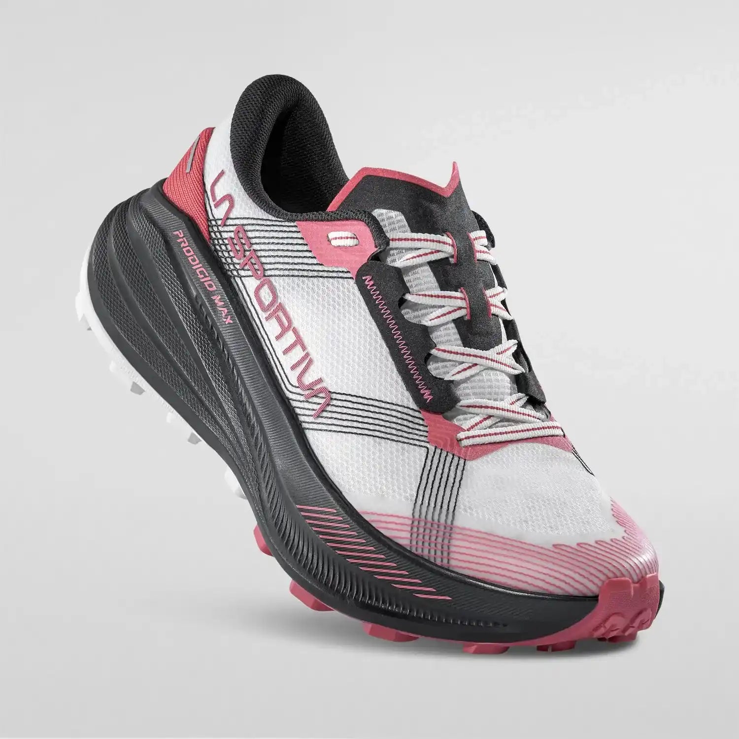 La Sportiva Prodigio Max Womens Trail Running Shoe - Chalk/Rosebay