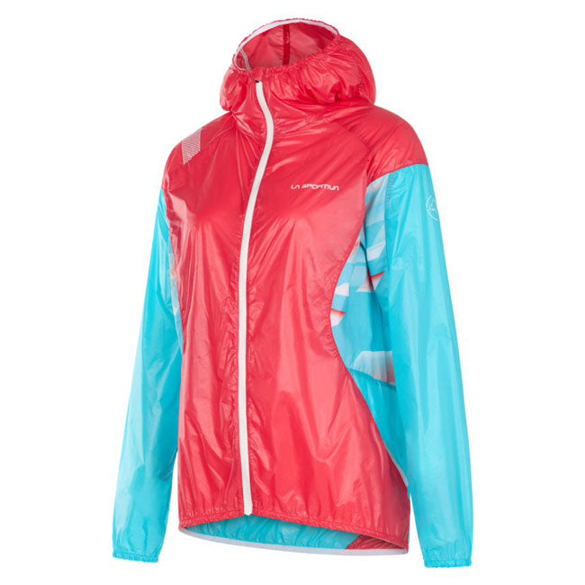 La Sportiva Briza Windbreaker Womens Jacket Colour Hibiscus Malibu Blue