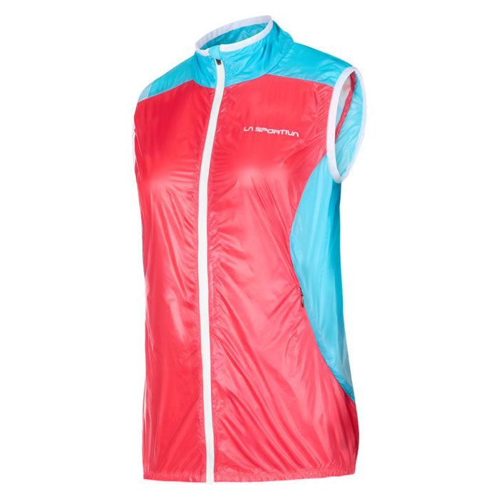 La Sportiva Briza Windbreaker Womens Vest Colour Hibiscus Malibu Blue