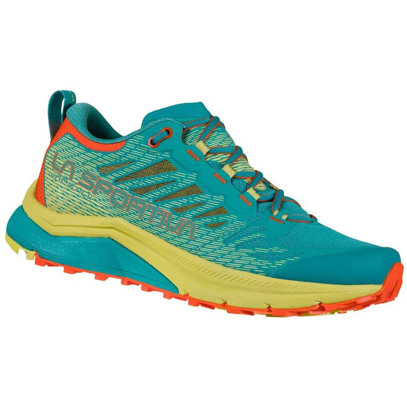 La Sportiva Jackal II Womens Trail Running Shoe - Lagoon/Green Banana - Clearance