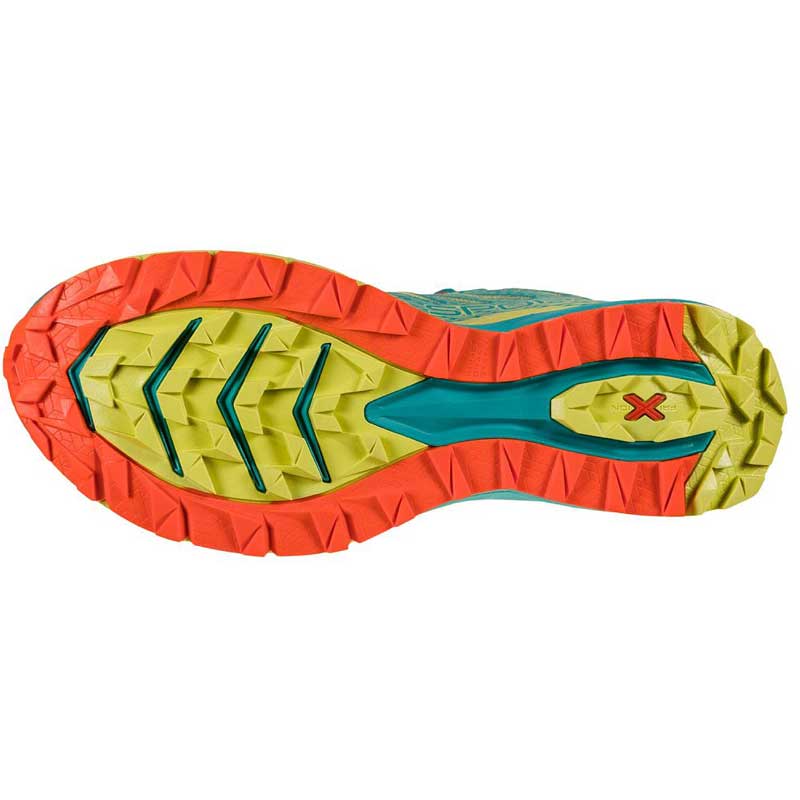 La Sportiva Jackal II Womens Trail Running Shoe - Lagoon/Green Banana - Clearance