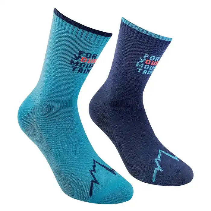 La Sportiva For Your Mountain Socks Colour Storm Blue Lagoon