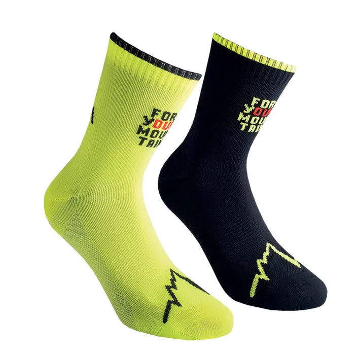 La Sportiva For Your Mountain Socks Colour Black Neon