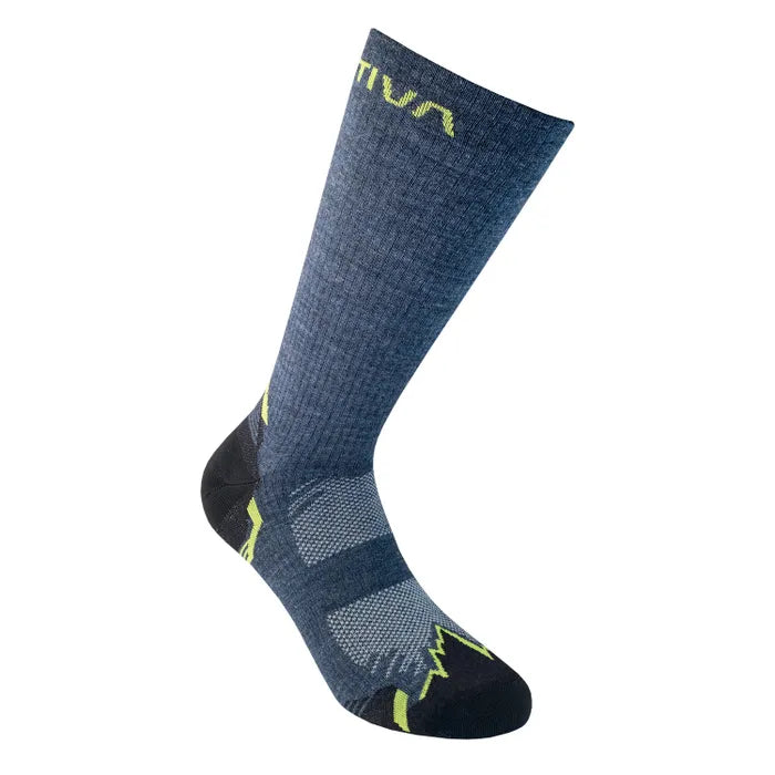 La Sportiva Hiking Socks Colour Storm Blue Lime Punch