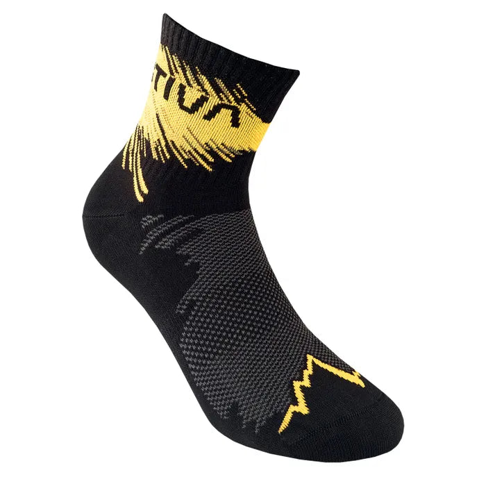 La Sportiva Trail Running Socks Colour Black Yellow