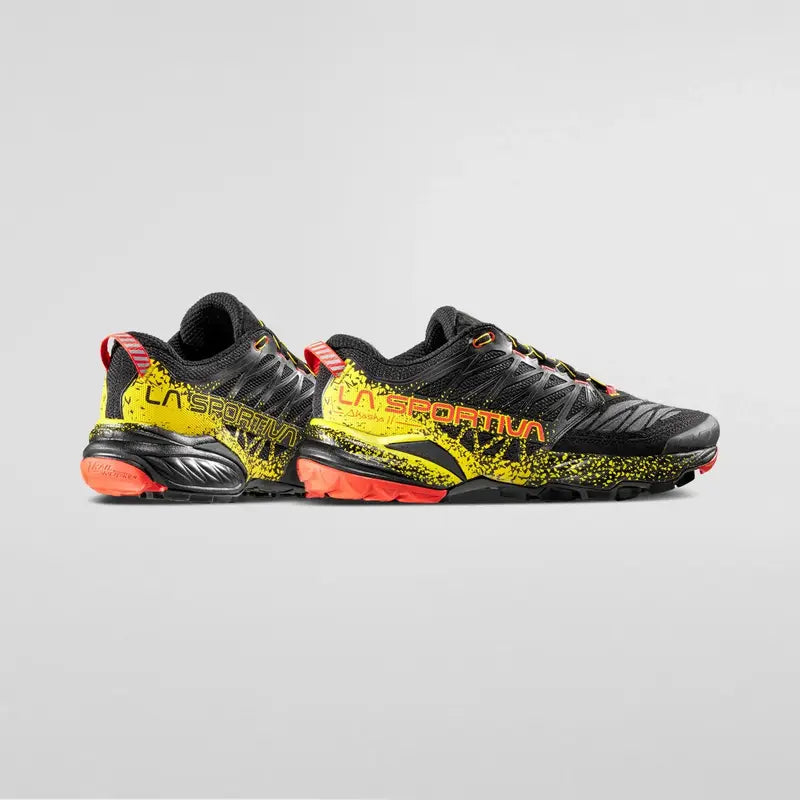 La Sportiva Akasha II Mens Trail Running Shoe - Black/Yellow