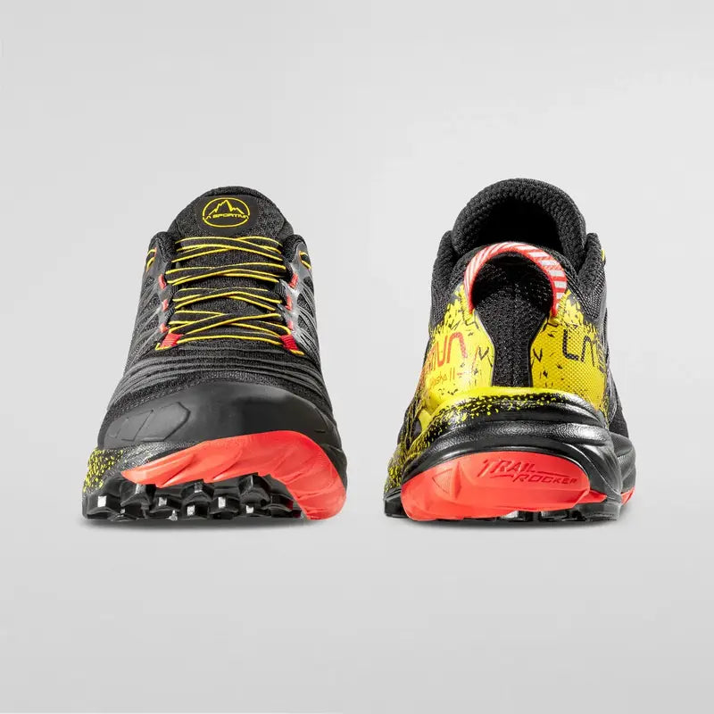 La Sportiva Akasha II Mens Trail Running Shoe - Black/Yellow