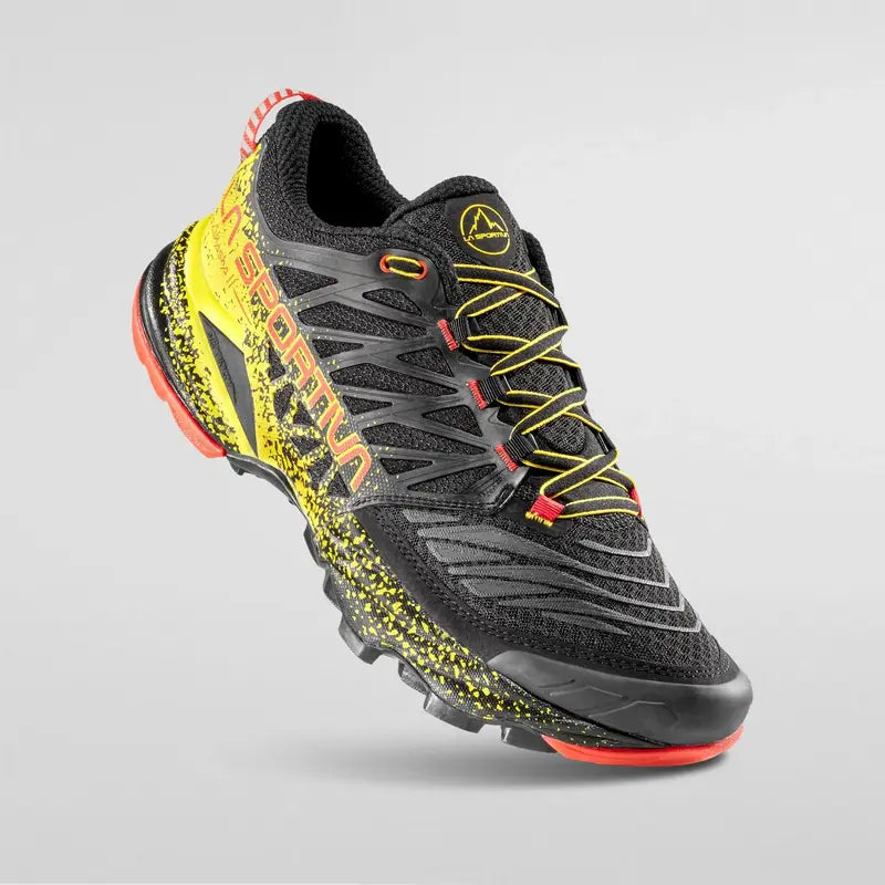 La Sportiva Akasha II Mens Trail Running Shoe - Black/Yellow