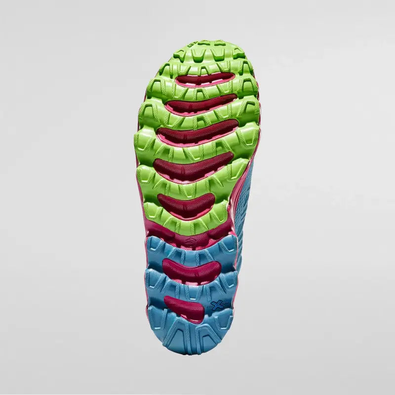 La Sportiva Helios III Womens Trail Running Shoe - Topaz/Red Plum