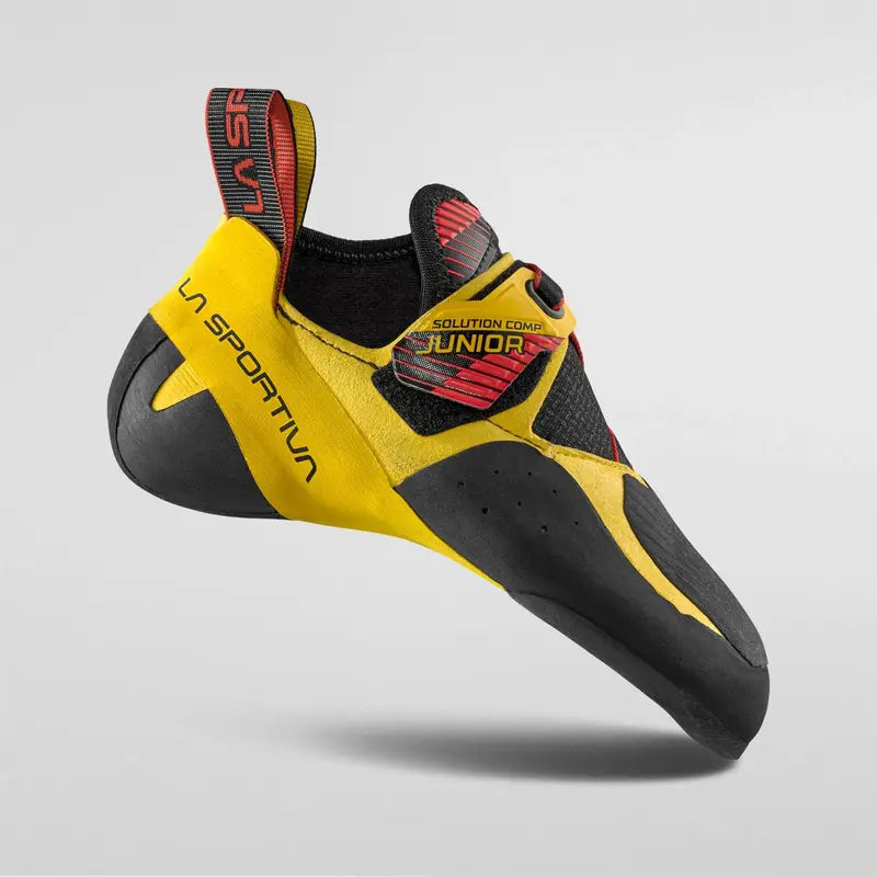La Sportiva Solution Comp JR Kids Climbing Shoe - Yellow/Black