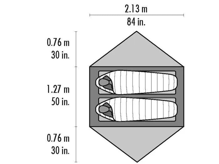 MSR Hubba Hubba 2 Person Tent Sahara