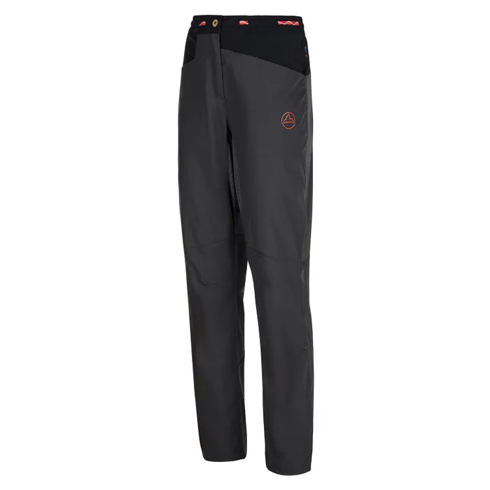 La Sportiva Machina Womens Pants Colour Carbon Cherry Tomato