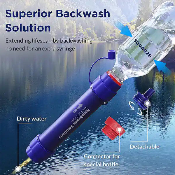 Membrane Solutions Emergency Water Filter Straw WS02