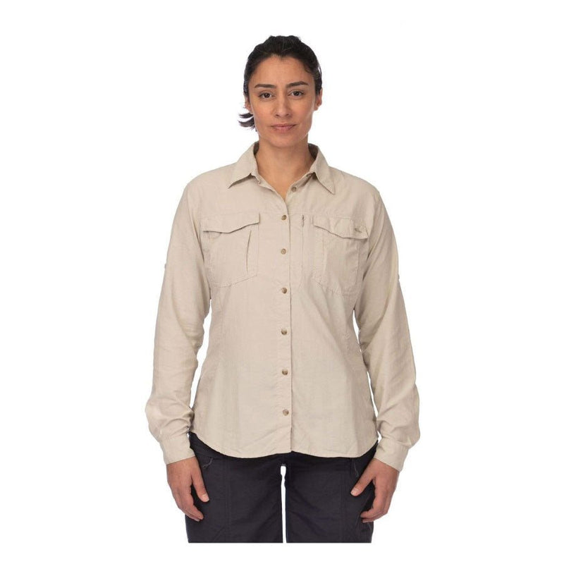 Mont Lifestyle Vented Womens Long Sleeve Shirt - Stone