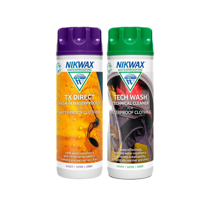 Nikwax Twin 300ml Pack - Tech Wash + TX Direct Wash-In