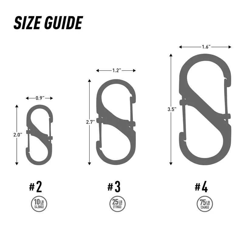 NiteIze S-Biner Stainless Steel SlideLock Accessory Carabiner