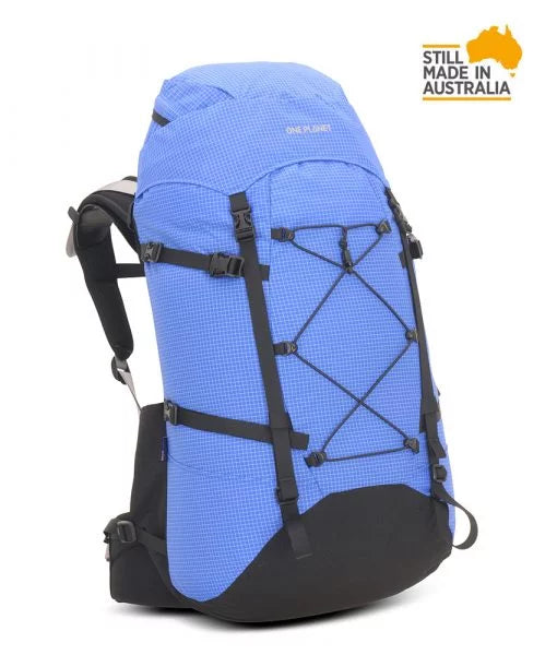 One Planet Extrovert 55L Hiking Backpack Blue Colour Blue