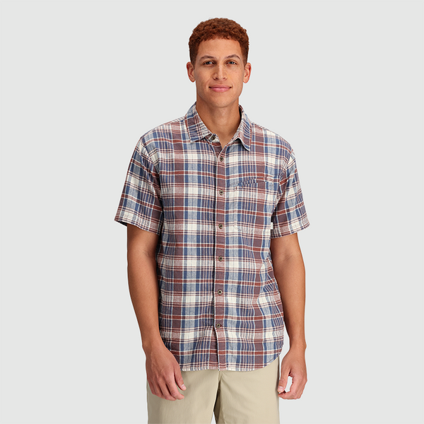 Outdoor Research Weisse Plaid Mens Short Sleeve Shirt