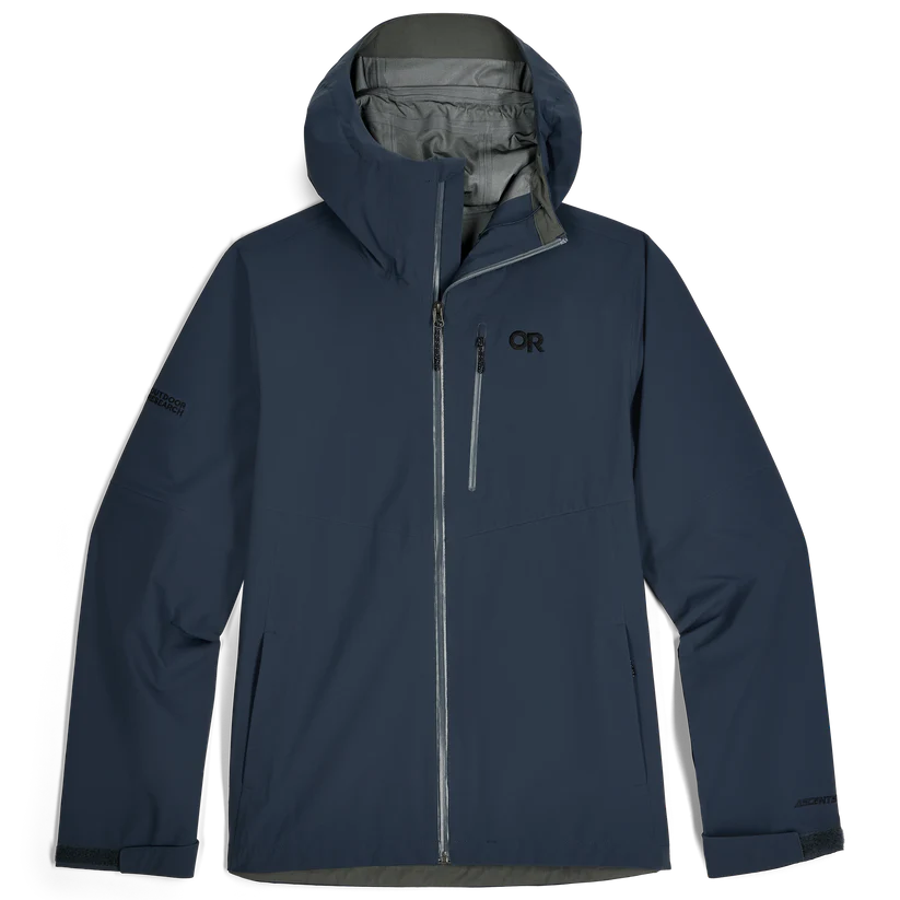 Outdoor Research Foray 3L Mens Waterproof Hooded Jacket Colour Atlantic