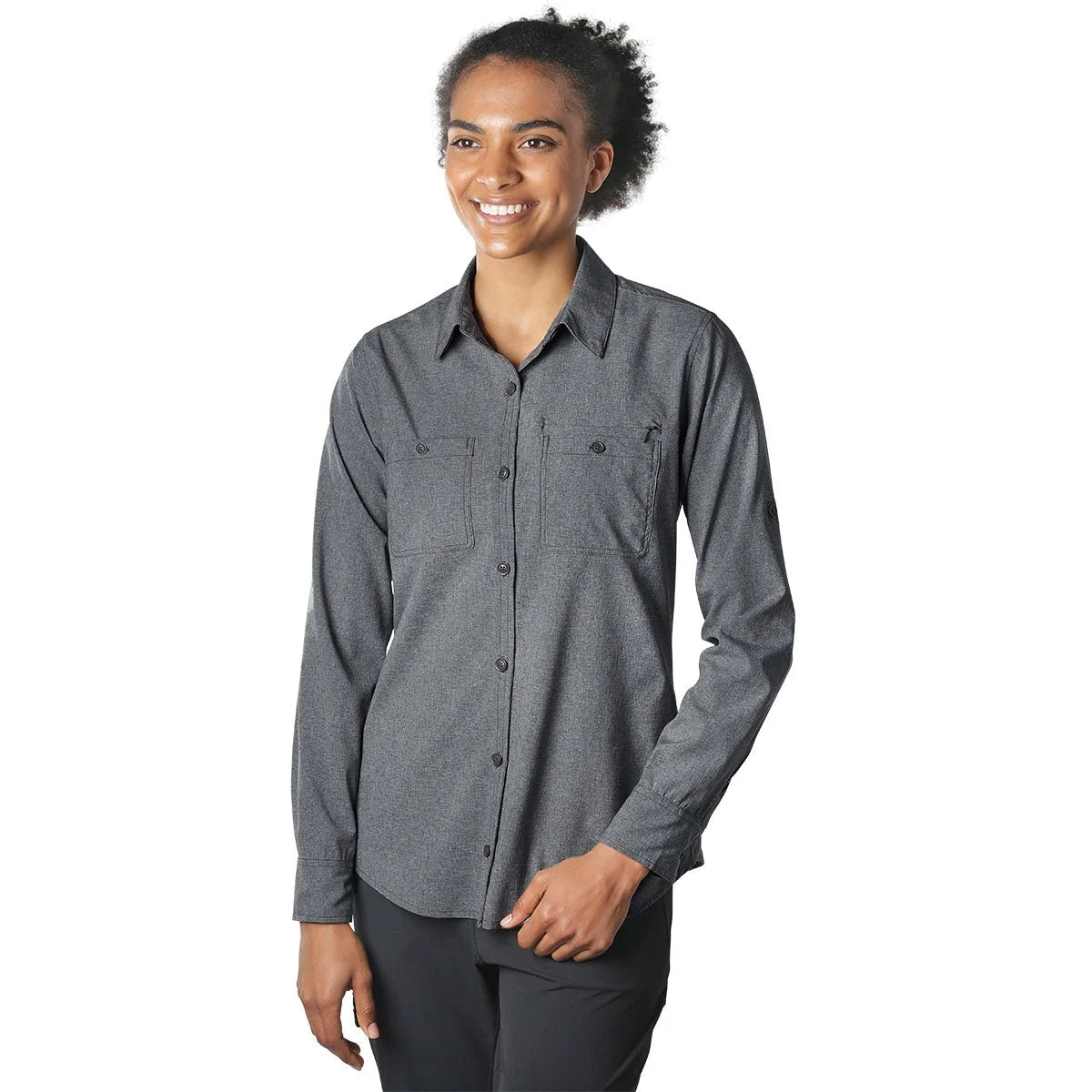 Outdoor Research Wayward Ii Womens Long Sleeve Shirt Charcoal Colour Charcoal