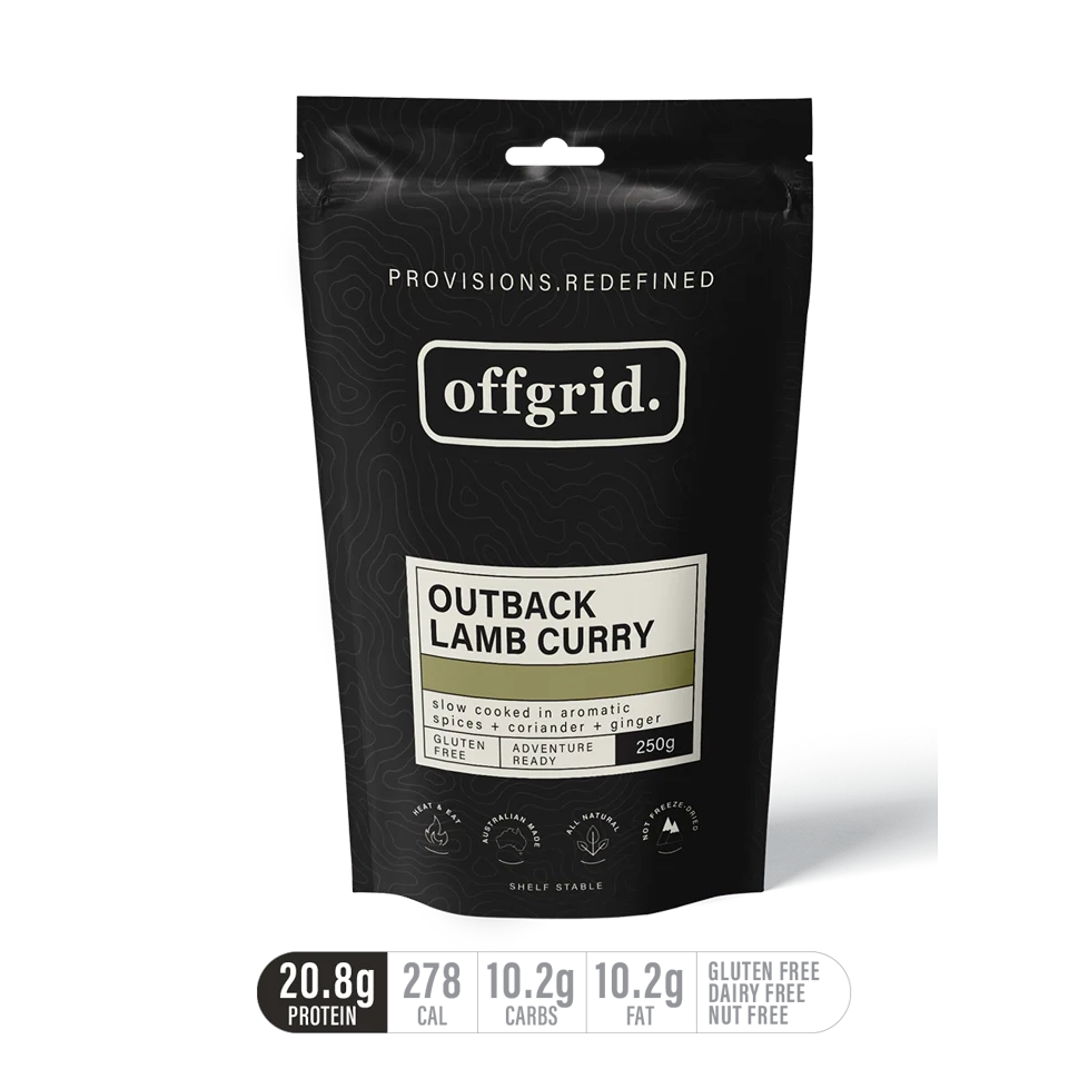 Offgrid Provisions Outback Lamb Curry 250g Heat & Eat Meal