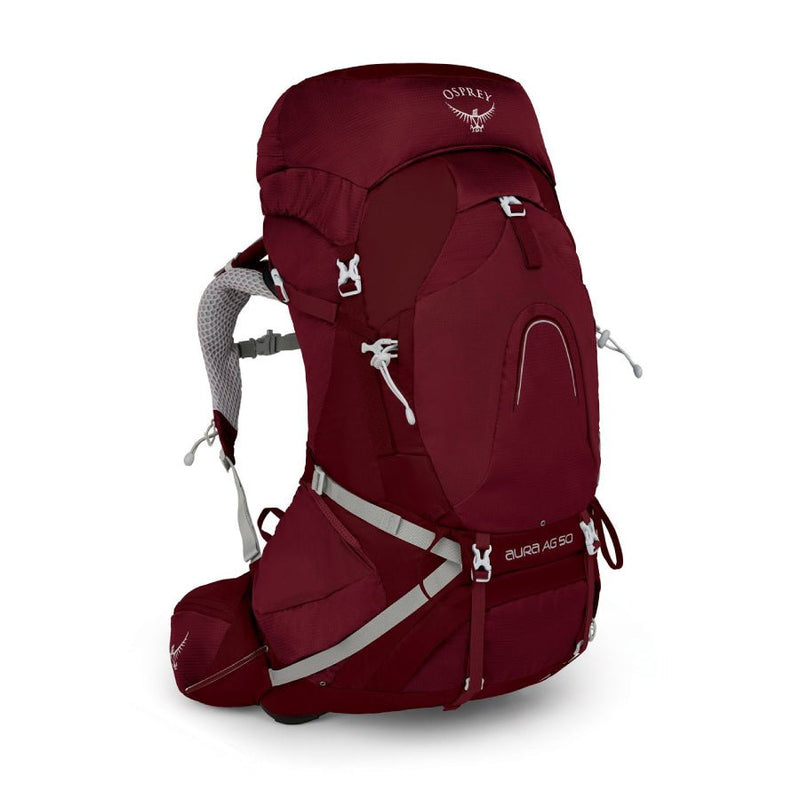 Osprey Aura AG 50 Litre Women Hiking Backpack - Gamma Red