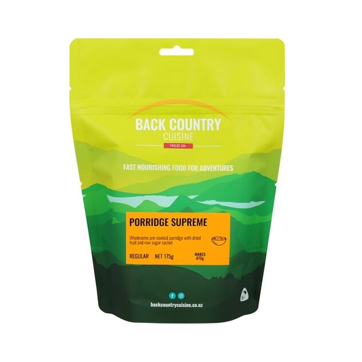 Back Country Freeze Dried Food - Porridge Supreme