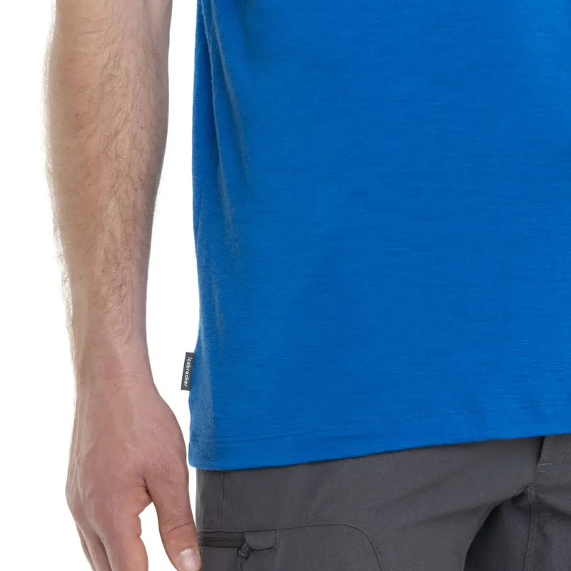 Icebreaker Tech Lite II Ski Stripes Mens Short Sleeve T-Shirt
