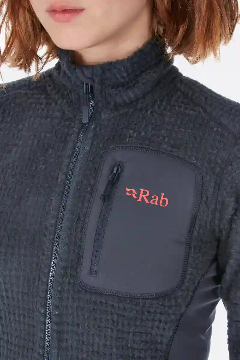 Rab Alpha Flash Womens Fleece Jacket Colour Beluga