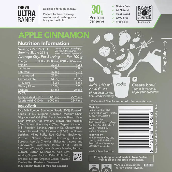 Radix Nutrition Ultra Breakfast - 800Kcal