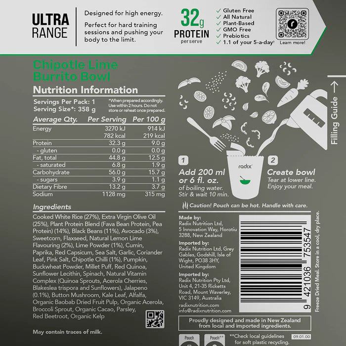 Radix Nutrition Ultra Meal - 800Kcal