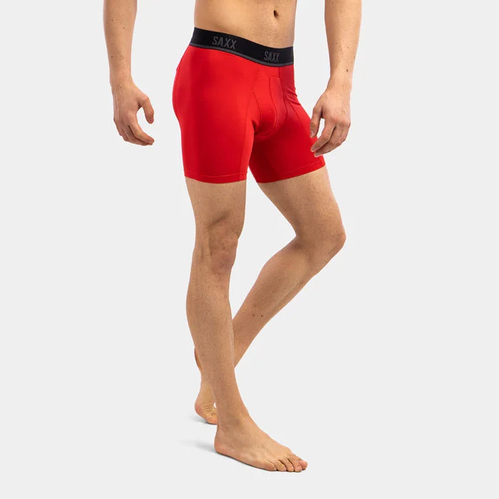 SAXX Kinetic HD Light-Compression Mesh Boxer Brief - Red