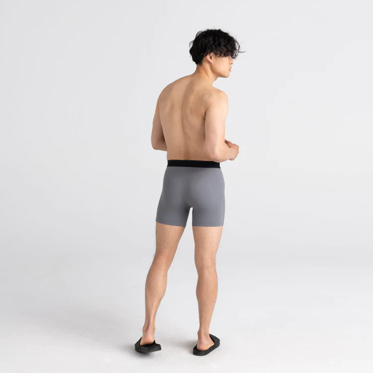 SAXX Quest Quick Dry Mesh Boxer Fly Brief - Dark Charcoal