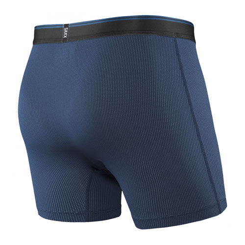 SAXX Quest Quick Dry Mesh Boxer Fly Brief - Midnight Blue