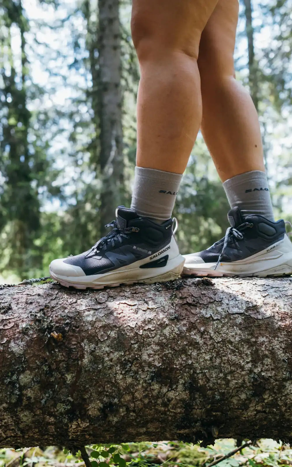 Salomon Elixir Activ Mid GTX Womens Hiking Boot - India Ink / Glacier